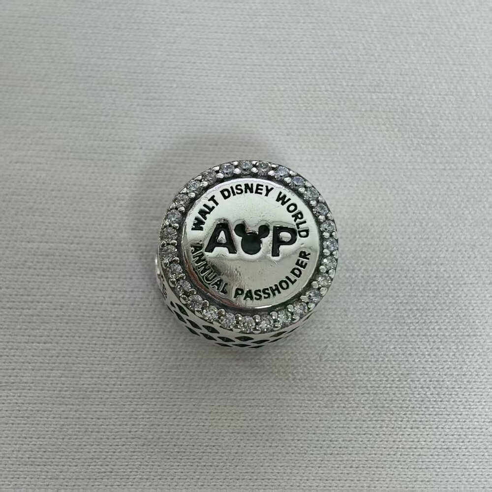 Pandora Annual Passholder Program Charm Pendant, S925 Silver Jewelry